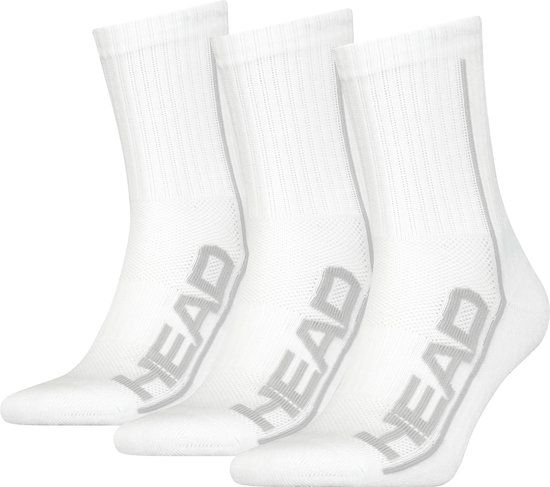 HEAD Performance Short Crew Sokken 3-pack - Wit - 35/38
