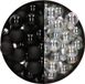 Othmar Decorations Bv Mini kerstballen - 48 stuks - parelmoer transparent et noir - 2,5 cm - verre