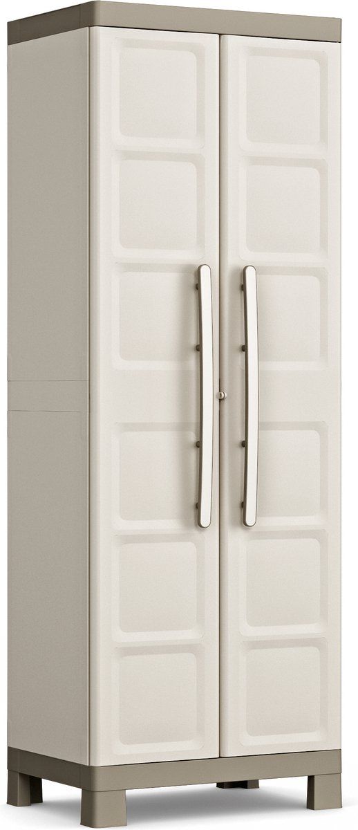 Keter Excellence Opbergkast hoog - 4 planken - 45x65x182cm - Beige/Taupe