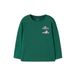 NAME IT MINI rechtvallende longsleeve met print - groen