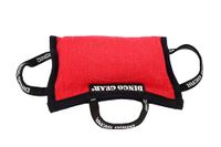 Dingo Gear hond bijtkussen handgemaakte wig met 3 handgrepen voor training Medium zachte Nylcot, zwart S00527
