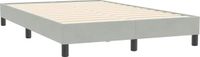 vidaXL Bedframe 120x210 cm Fluweel Lichtgrijs