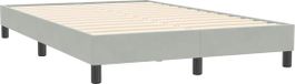 vidaXL Bedframe 120x210 cm Fluweel Lichtgrijs