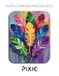 Acrylic Painting Practice Book - Pixie: An Abstract Journey into Textured Feathers and Vibrant Impasto Patterns