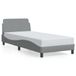 VidaXL Bedframe "Dover" 90x200 cm stof lichtgrijs