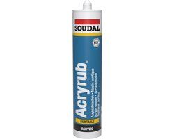 Soudal Acryrub Zwart 310ml