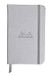RHODIA 118067C - Hardcover Webnotebook Notitieboek Zilver - A6 - Gelijnd - 192 Pagina's - Clairefontaine Ivoor Papier 90 g/m² - Leeslint, Elastieksluiting - Omslag in Imitatieleer