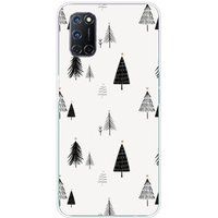 Oppo Beschermende siliconen case compatibel met Oppo A52, Oppo A72 elegante dennenboom