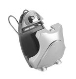 TFA Dostmann 98.3033 SONNYBOY brillenhouder voor auto, vrachtwagen, zonnebrilhouder, grijs/zilver, L96 x B40 x H151 mm