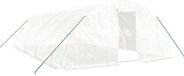 vidaXL Tuinkas met stalen frame 40 m² 8x5x2,3 m wit