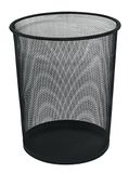 Q-Connect Metalen afvalemmer 19 l zwart