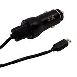 Auto-oplaadkabel Cool Auto-oplaadkabel micro-USB (2 x USB) Cool 2,4 A Kit 2 in 1 zwart
