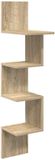 vidaXL Wandplank Muurmontage Sonoma Eiken 32 x 21 x 107 cm
