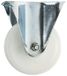 RS PRO, Vaste zwenkwiel, wiel ø 100 mm, 125 kg, gewicht H. 128 mm, wiel B. 35 mm, 102 x 84 mm, plaat, polypropyleen materiaal