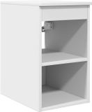 vidaXL Badkamerkast Tussenin Wit 30 x 44,5 x 50 cm Bewerkt hout