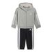 adidas uniseks-baby Essentials Jogger Track Suit, medium grey heather/white, 6-9 Months