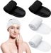 Semsen Bandeau de maquillage set de 4 pièces - Blanc/Noir