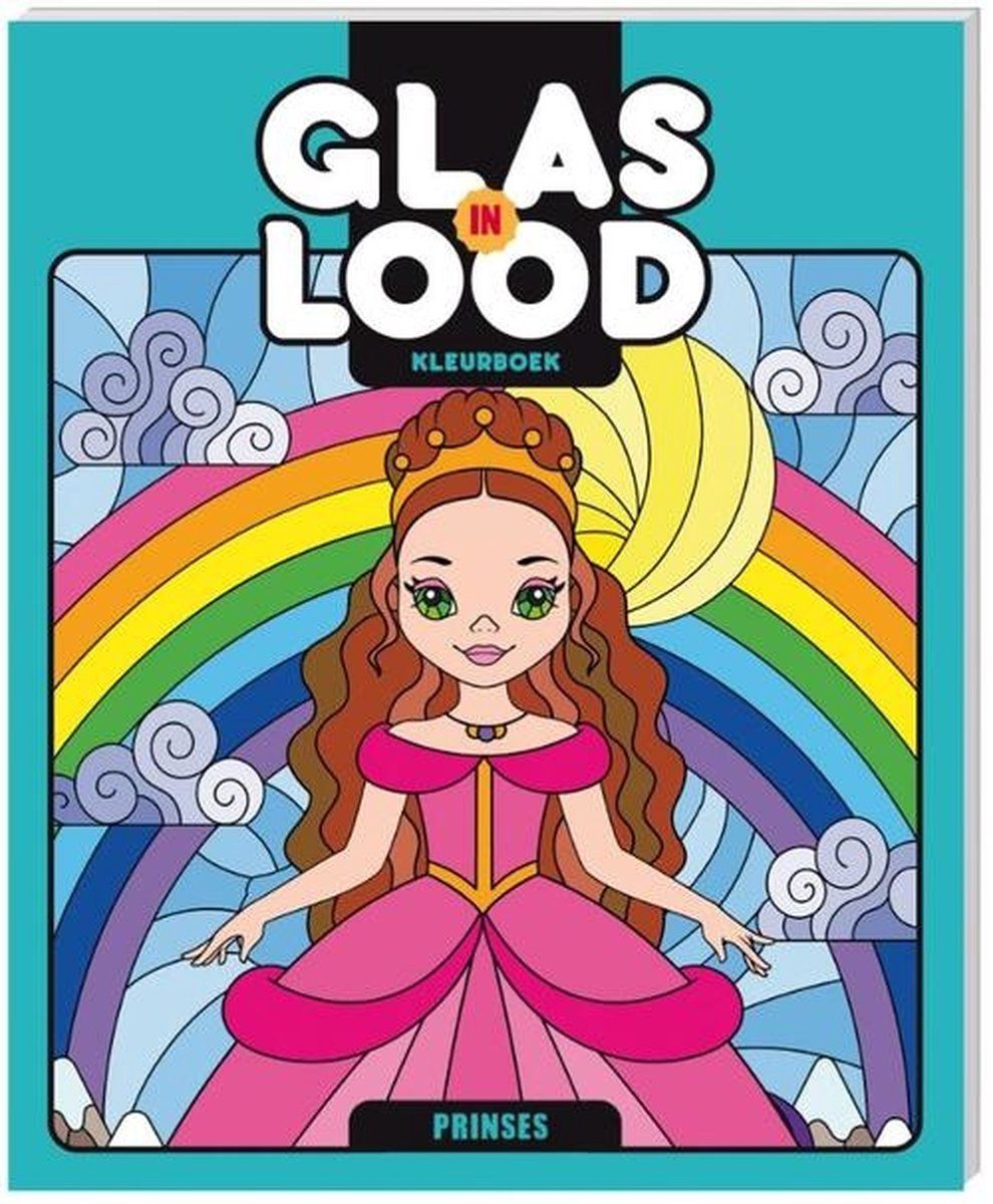 Interstat Kleurboek Glas in lood - Prinses - 9789464324013