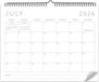 Minimalistische wandkalender 2025-2026 - Schoon, gemakkelijk af te lezen ontwerp - juli 2025 tot december 2026