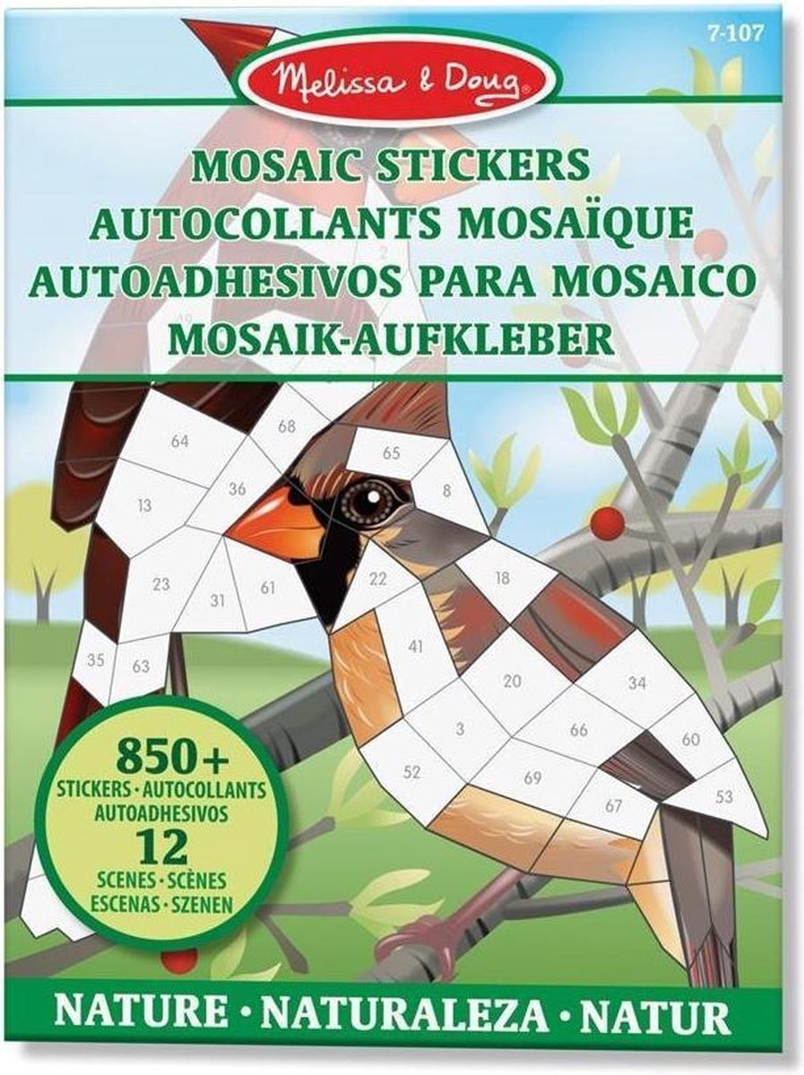 MELISSA & DOUG Mosaic Sticker Pad - Safari Animals