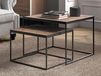 Set de 2 tables basses QUINNA magnolia brun