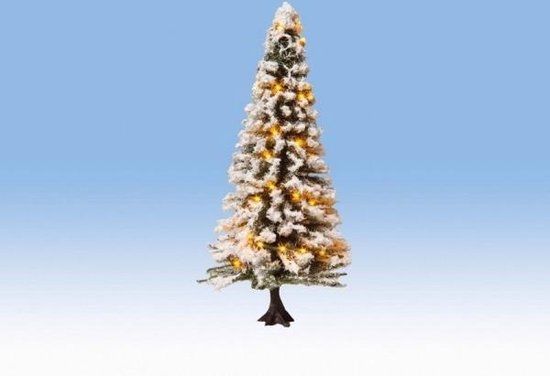 Noch Kerstboom, verlicht & besneeuwd