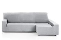 Martina Home Hoekbankhoes Alma met armleuning rechts, grijs, 240-280 cm