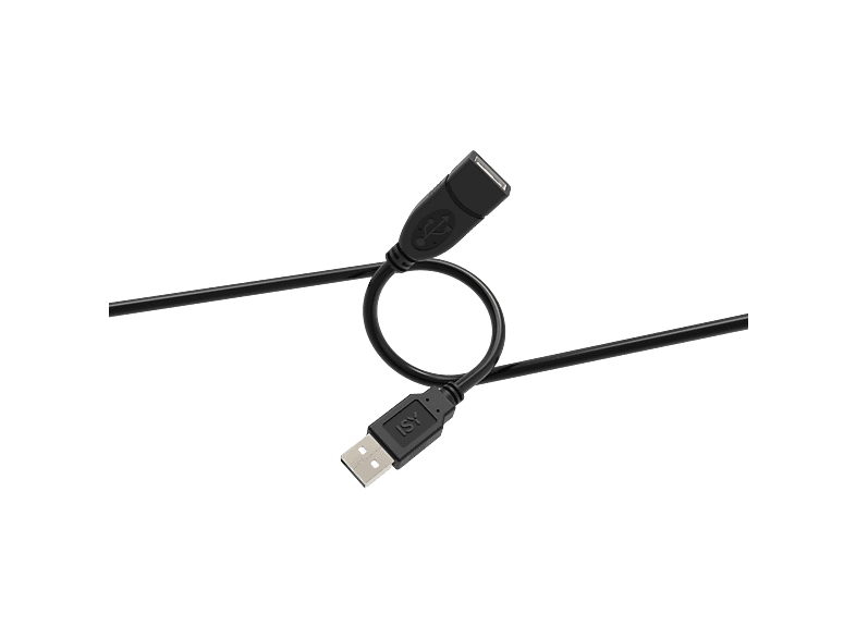 ISY Iuc-1021 USB-A 2.0 Verlengkabel 3 m Zwart