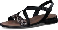 Tamaris Dames Platte Sandalen Leer Gesp Lente/Zomer 2024 Maat 38
