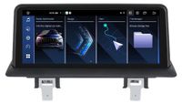 StarTech BMW Autoradio met GPS voor 1-serie - Android 14 - 26 cm touchscreen - 12 GB RAM - 512 GB opslag - Draadloze Apple CarPlay - Geschikt voor modellen E81/E82/E87/E88, bouwjaar 2004–2012