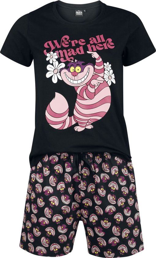 Alice in Wonderland Cheshire Cat - We're All Mad Here Pyjama meerkleurig Katoen -