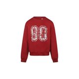No Way Monday rechtvallende sweater met print - rood