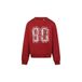 No Way Monday rechtvallende sweater met print - rood