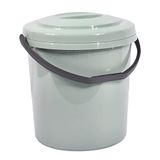 Afvalemmer van kunststof met 18 l combi, groen