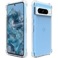 Phonillico® Case voor Google Pixel 8 PRO - Schokbestendige bescherming Zacht TPU Transparant
