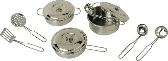 Small Foot - Metalen Pannenset, 11dlg