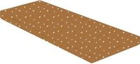 DOMIVA Opvouwbaar matras - Stof - 60x120 cm - Dikte 5cm - Bruin