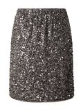 Comma Rok Glitter Pailletten Polyester Antraciet 34