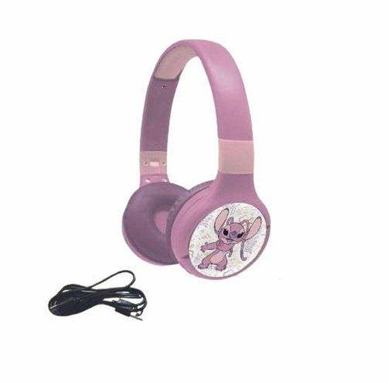 Lexibook 2-in-1 Bluetooth® en Bedrade Koptelefoon met kindveilig volume – Angel – Roze