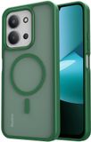Selected by GSMpunt.nl Hoesje Geschikt voor Xiaomi Redmi 15C - Compatibel met MagSafe / Qi2 - Matte Beschermhoes - Back Cover met Magneet - Groen