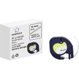 Renkforce RF-6027798 Noir sur ruban d'étiquettes blanc