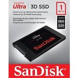 SanDisk Interne SSD-schijf Ultra 3D 1 TB Zwart + Rescu Pro