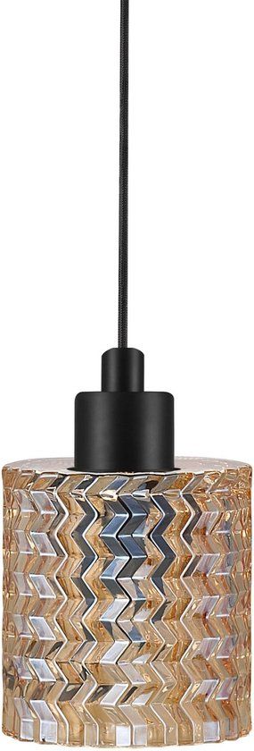 Nordlux Hollywood Hanglamp - E27 - Amber Glas - Rond
