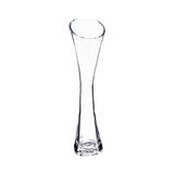 Atmosphera Bloemenvaas Soliflore - glas - 30 cm - zandloper - boeketvaas - slanke conische vaas