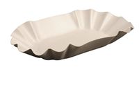 Semy Rechthoekige kartonnen schaal, 14 x 22 x 3,7 cm, gecoat, 250 stuks