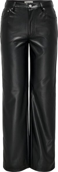 ONLY Broek Onlkiri Hw Str Faux Leather Pnt 15324777 Black - W26 X L32