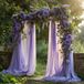 Arco de boda Tul Cortina 0.75x8M Morado oscuro