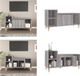 vidaXL Tv-meubel 100x35x55 cm bewerkt hout grijs sonoma eikenkleurig