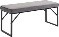 Homcom banc avec aspect velours 831-635V00