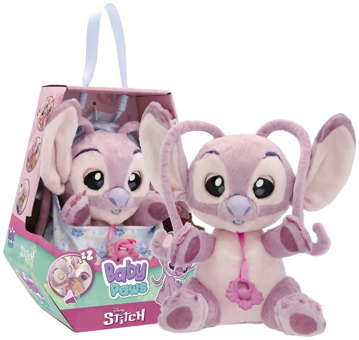 IMC Toys Baby Paws Disney Stitch - Interactieve pluchen knuffel Angel